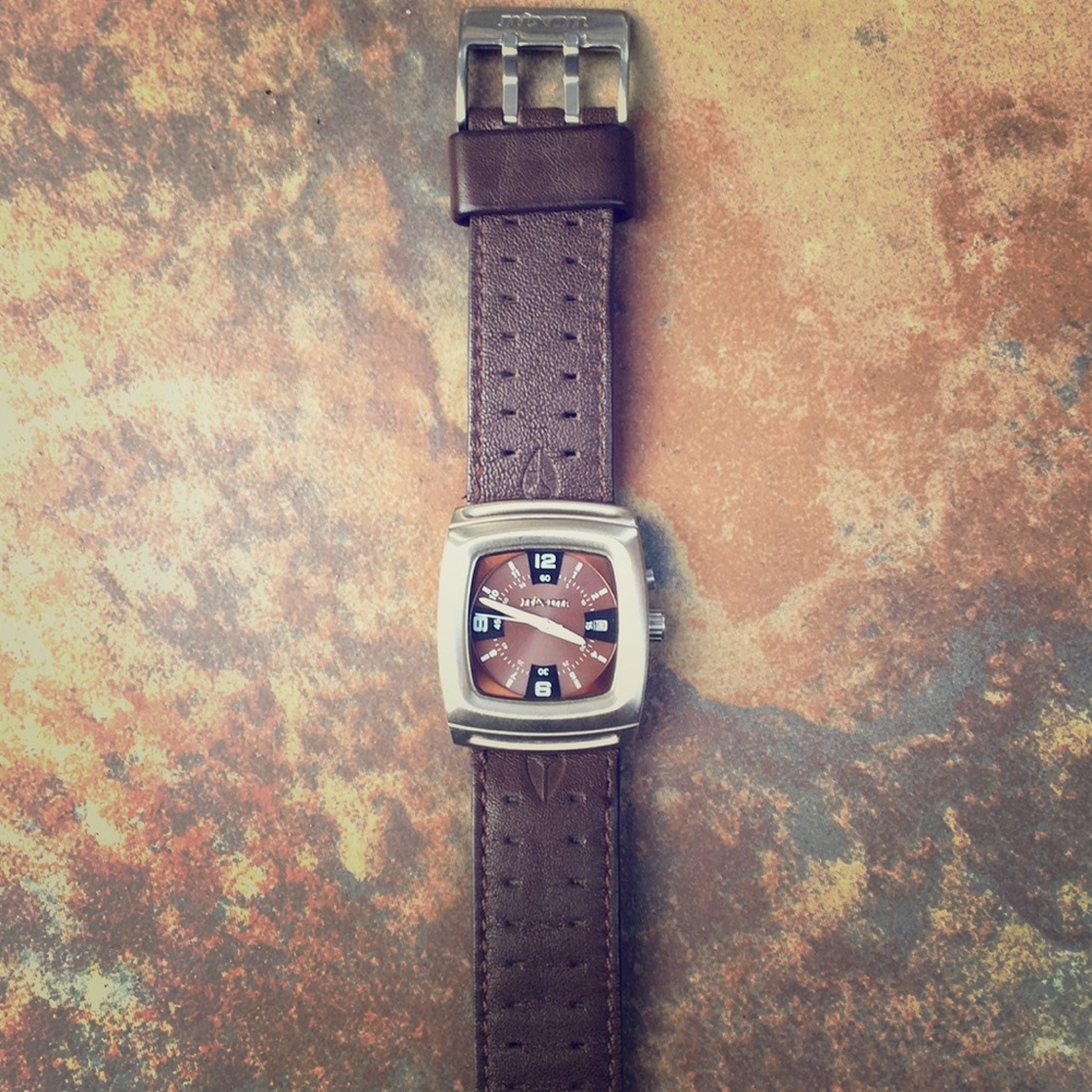 Men’s Nixon Leather Watch